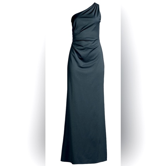 Sachin & Babi | Cece One Shoulder Gown | Navy | Women’s 12 + 14 - Picture 1 of 6